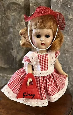 Vintage Vogue Ginny Doll Walker Pat 2887594 Strawberry Blonde Hair Blue Eyes VGC • $70