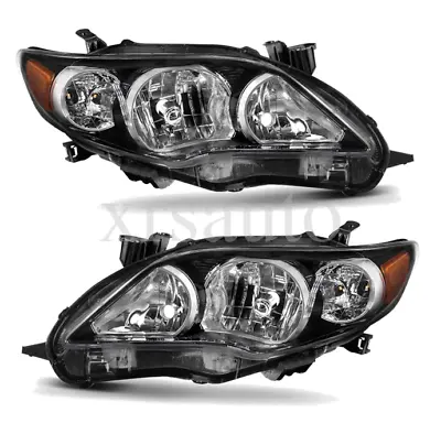 Headlights Set For 2011 2012 2013 Toyota Corolla S XRS Left&Right Headlamps Pair • $60.68