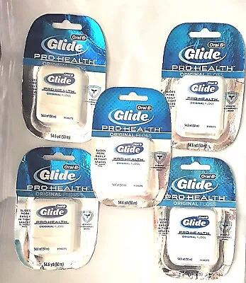 $15.95 • Buy Lot Of  5 - Oral B Glide Pro Health Original Dental Floss 54.6 Yards Each