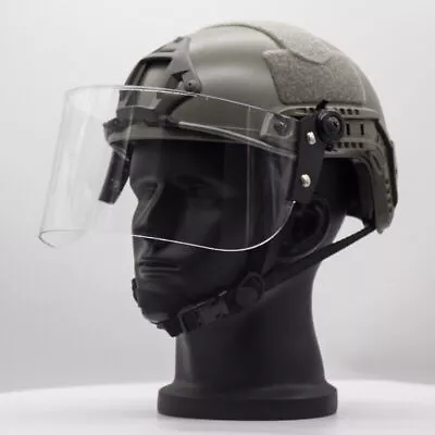 Tactical Flip Up Face Shield Lens Goggles Riot Mask Visor For Mich/ FAST Helmet • $18.17