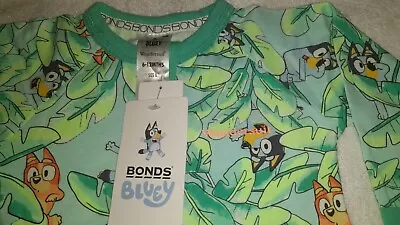 Bonds Bluey Original Green Wondersuit Size 0 BNWT • $0.99