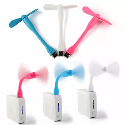 $4.70 • Buy Bendable Mini USB Fan Portable Flexible Cooling For Power Bank Computer Laptop