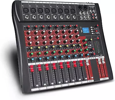 FULODE CT-80S Professional Audio Mixer 8 Channel With MP3 Player+Bluetooth U Dis • $151.99