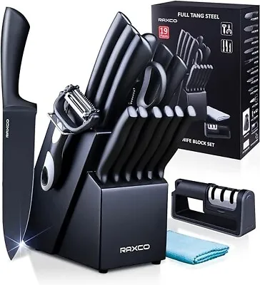 RAXCO Knife Set Kitchen Knife SetKnife Block Set Chef Knife Set With Block-AU • $94.23