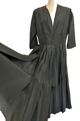 Vintage Henry Rosenfeld 1950s Dress Black Size S • $60