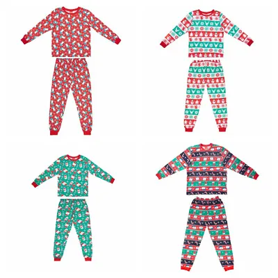 Baby Boys Girls Xmas Christmas Pyjamas Santa Penguin Snowman Fair Isle Pj's • £4.99