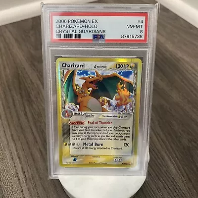 2006 Pokemon - Charizard (Delta Species) EX Crystal Guardians 4/100 Holo PSA 8 • $339