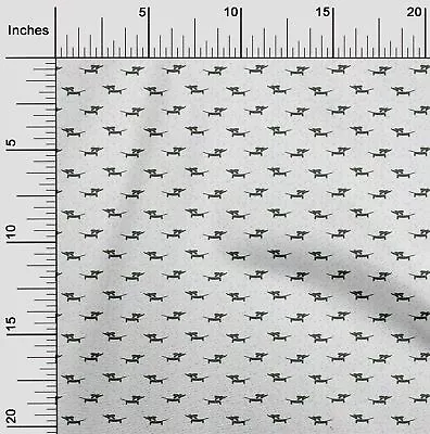 OneOone Cotton Poplin Fabric Dachshund Dog Fabric Prints By Yard-Ghw • $19.79