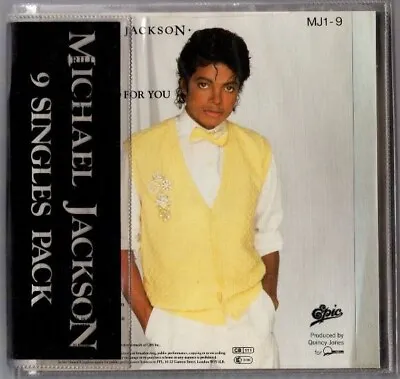 Michael Jackson – 9 Singles Pack 7   UK 45s W/ PSs & Plastic Booklet • $75