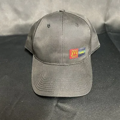 McDonald's Smile Snapback Cap Hat Crest Uniforms #7400 Black • $8.99
