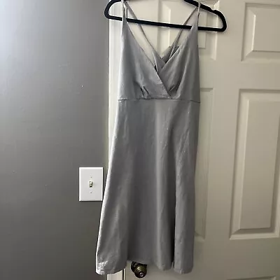 Patagonia Organic Cotton Sleeveless Dress Size L Gray Sundress • $13.55