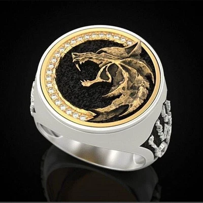 $7.99 • Buy Men Women Norse Viking Wolf Head Claw Ring Men Stainless Steel Size 6-13 Jewelry