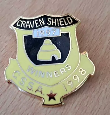 Coventry Bees Speedway Metal Badge - Craven Shield Winners 1998  - Gold Metal • £2.50