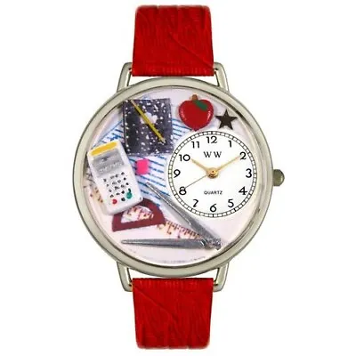 Whimsical Watches (previous Generation)-Math Teacher Watch- Silver Finish • $25