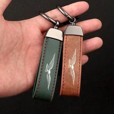 Motorcycle Leather Keyring For Moto Guzzi BREVA 750 V7 Breva 850 1100 1200 Rings • $17.85