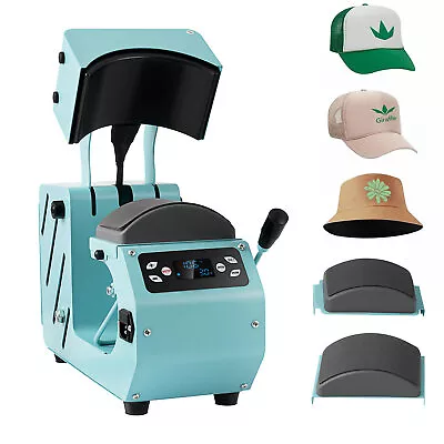 2 In 1 Clamshell Heat Press Machine Hat Cap Transfer Sublimation Printing • $135.90