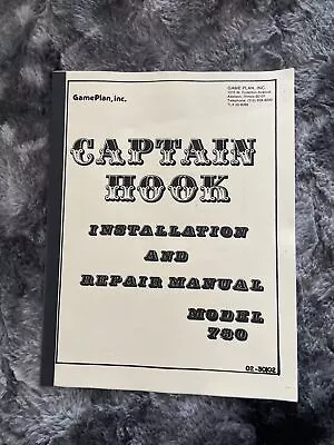 Game Plan Captain Hook Instalation & Repair Manual • $34.95