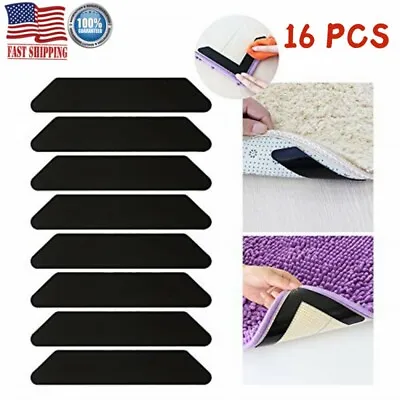 16PCS Carpet Mat Grippers Non Slip Rubber Rug Pads Sticker Skid Tape Washable • $7.99