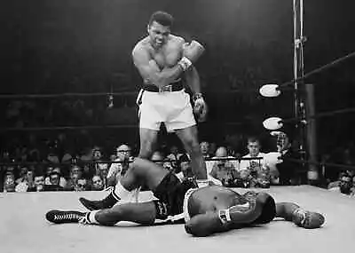 MUHAMMAD ALI KNOCKS OUT Sonny Liston Iconic Boxing Photo Print 8  X 10  • $12.50