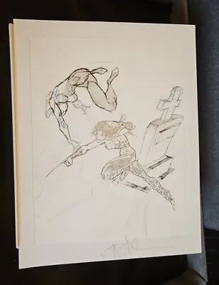 Marvel SpiderGwen VS X23 Sketch Angel Medina Signed Original Comic Art Rare DC • $99.99