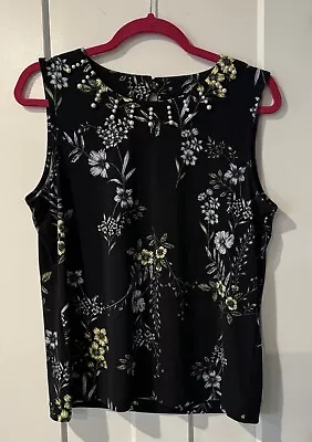 Karl Lagerfeld Sleeveless Top With Pearl Accents Size Large And NWOT’s! • $15.99