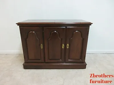 Pennsylvania House Cherry Flip Top Server Bar Liquor Cabinet Bar Buffet • $899