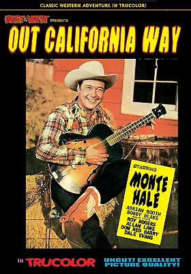 Out California Way- Monte Hale- Color Dvd- Uncut Roy Rogers- B Western - Republi • $14.95