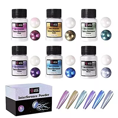 	LETS RESIN Resin Mica Powder 6 Colors Interference Mica Powder For Epoxy	 • $13.16