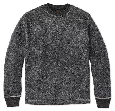 Filson Keyport Wool Crewneck 20263579 Charcoal Heather Gray Black Sweater Shirt • $149.99