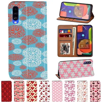 Colorful Printing PU Leather Stand Phone Cover Case For Samsung Galaxy S21 S22/A • £4.43