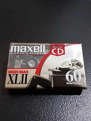 Maxwell 60 High Bias XLII IEC II Audio Casette Tape New Sealed • $4.62