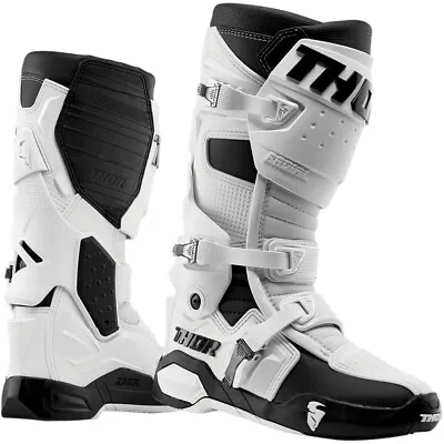 Thor MX Motocross RADIAL Boots (White/Black) 13 • $196.39