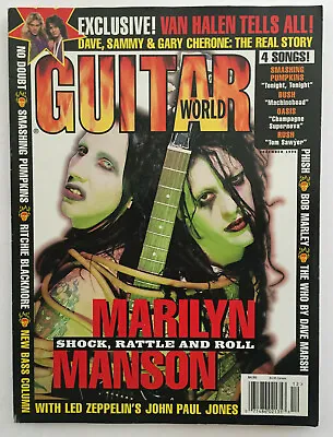 Guitar World Magazine December 1996 Marilyn Manson With Tabs No Label • $24.95