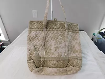 Vera Bradley Extra Large Button Tote Original Neutral EUC • $16.99