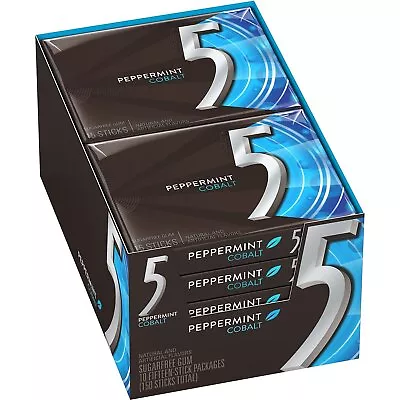 Wrigley's 5 Cobalt Sugar Free Gum Peppermint 10 Count • $21.99