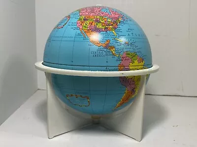 6  Replogle Lithographed Terrestrial Globe & Stand 1970 • $49.99