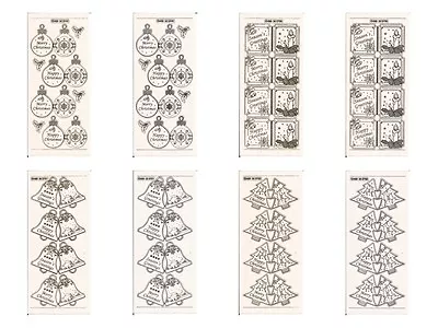 £1.99 • Buy Christmas MD Peel-Offs-Silver/Gold Stickers For Card-Making 2749/50/51/52 BOGOF