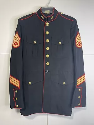 Genuine USMC U.S Marine Dress Blues Jacket Top - Size 43 XL Staff Sergeant • $299.99