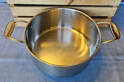 Emeril Stainless Steel Copper Core 6qt Dual Handled Stock Pot 10 1/2  Wide • $41.24