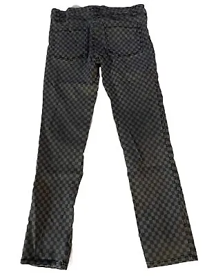 Royal Bones Checkerboard Black Gray Pants Hot Topic Mens Size 34 Tripp NYC Ska • $62