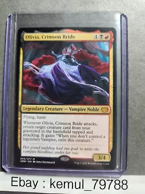 MTG Olivia Crimson Bride (245/596) Innistrad Crimson Vow Regular Mythic • $5.05