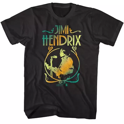 Jimi Hendrix Rock Hero Men's T-Shirt Blue Wild Angel Art Design Iconic Guitarist • $32.99