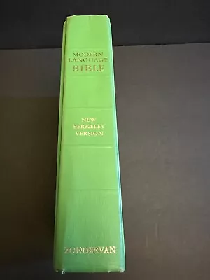 The Modern Language Bible The New Berkeley Version Gerrit Verkuyl Hardcover 1969 • $24.99