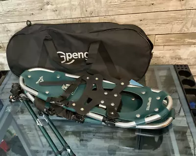 Gpeng Adult Green Aluminum SnowShoes With Poles 30  • $29.99