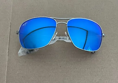 Maui Jim B773-17 BREEZEWAY Sunglasses Frame  Silver Frame Hawaii Blue Lens* • $199.99