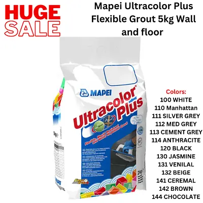 Mapei Grout 5kg Ultracolor Plus Wall & Floor  Colours Available • £18.98