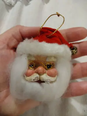 Vintage Santa Head Ornament From The 60s Collectable Gift Ideas • $7