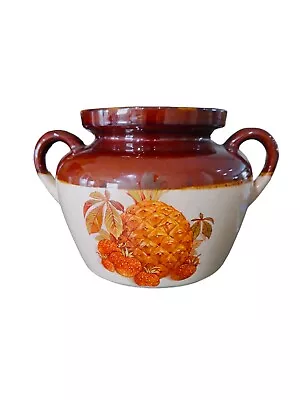 Vintage McCoy Bean Pot~Pineapple  And Strawberries~No Lid • $15.99