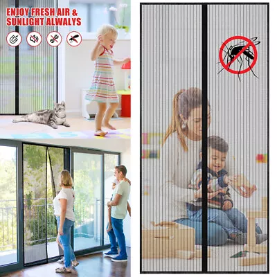 39 X83  Magnetic Door Heavy Duty Strong Magnet Mesh Curtain Clear Hands Free New • $12.39