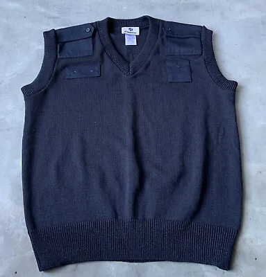 $29.95 • Buy NEW VF Imagewear V-Neck Sleeveless Sweater Vest Black Men’s Large 100% Acrylic